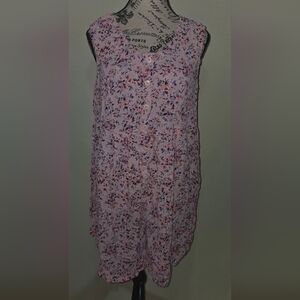 Vintage oh! mamma Maternity Summer Jumper Romper Pink Floral Sz Medium